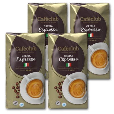 4 KG Caféclub Crema Espresso Kaffeebohnen
