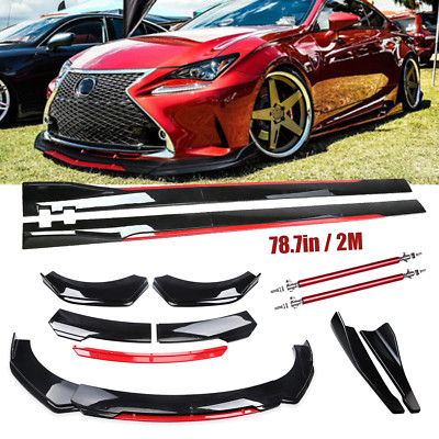 Front Bumper Lip Spoiler Splitter Side Skirt For LEXUS IS200T IS250 IS350