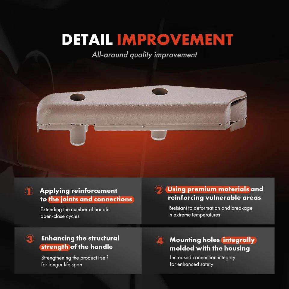 Manija de puerta interior marrón conductor delantero pizarra para Cadillac XLR 04-09 convertible Foto 3 de 4