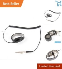 Anti Static ESD Wrist Strap Adjustable Metal Bracelet 8Ft Coiled Cord Safety