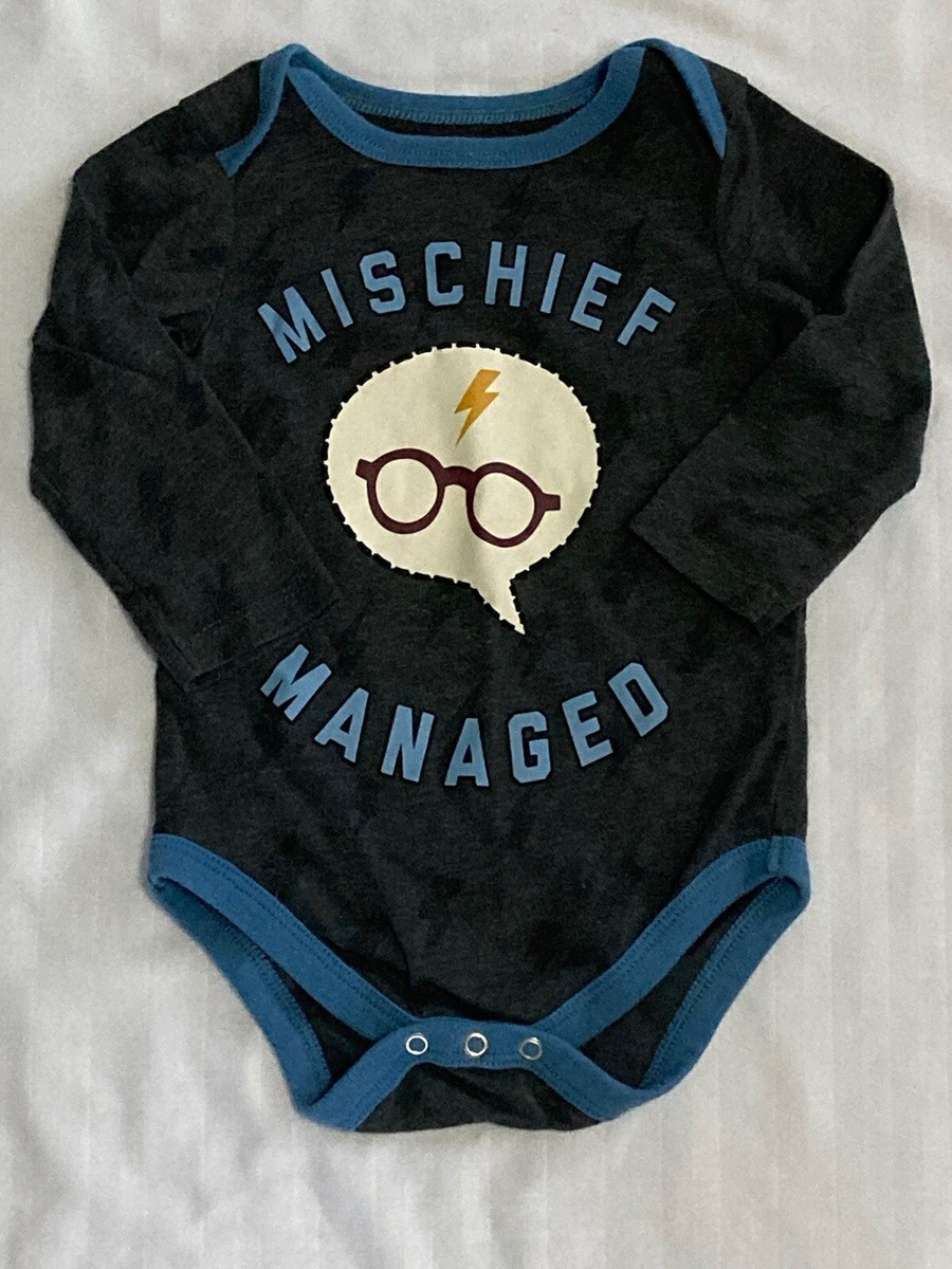 Harry Potter Mischief Managed Infant One Piece Long Sleeve