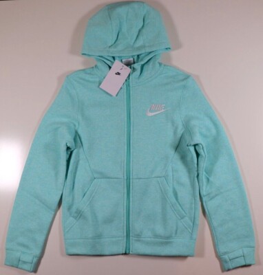 NIKE SPORTSWEAR FLEECE FULL ZIP HOODIE JACKE 939639-307 UNISEX KINDER MÄDCHEN M