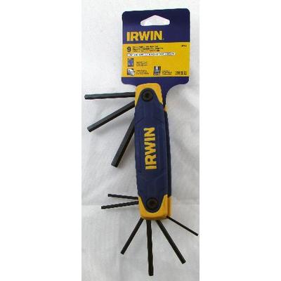 IRWIN 9PC FOLD SET HEX KEY-10763