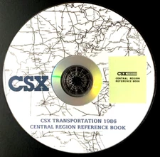 CSX 1986 Central Region Operational Reference Book PDF Pages on DVD