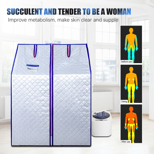 Personal Sauna Room Full Size Sojourner Portable Steam Sauna Tent Home Spa w/FCC - Picture 107 of 113