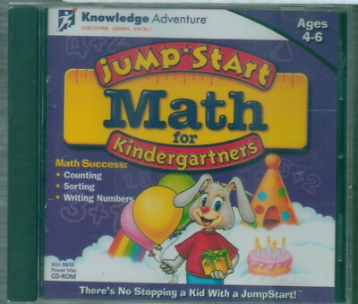 Jump's Start MATH for Kindergartners      **  Jewel Case **