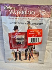 ISSUE 90 DEL PRADO RELIVE WATERLOO SET OF 2 PAINTED LEAD SOLDIERS DWA047 28MM