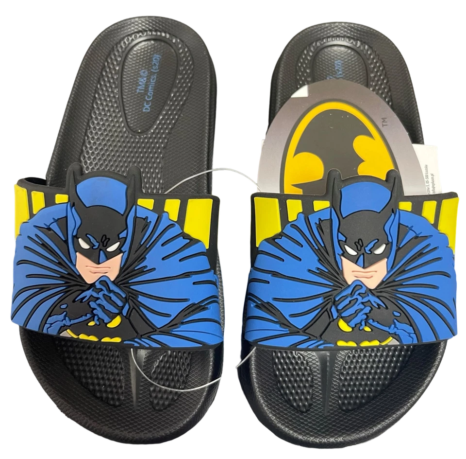 Batman Badeschlappen 3D Badeschuhe Latschen Sandalen  25/26 27/28 29/30 31/32 - Bild 2 von 4