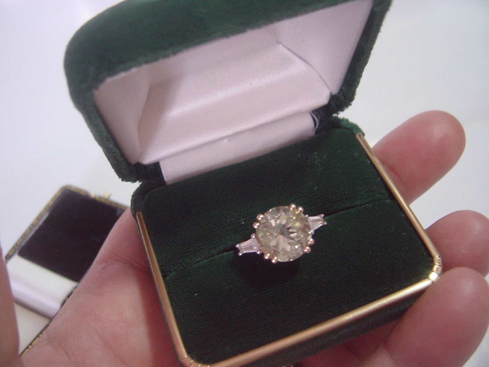 Vintage Solid Silver Ring-Superb genuine natural … - image 14