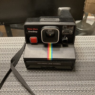 VINTAGE Polaroid Time Zero One Step Camera Land Camera Instant FILM USE ...