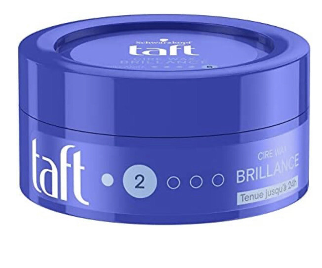 Cire coiffante TAFT Wax Brillance lot de 2 pour discipliner les cheveux rebelles