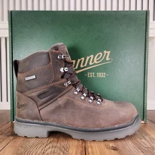 Danner IronSoft 14733 Mens 9 D Brown Leather 6" Waterproof Safety Toe Work Boots