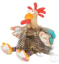 Adventure Planet 10" Long Hair Rooster Plush Stuffed Animal Toy