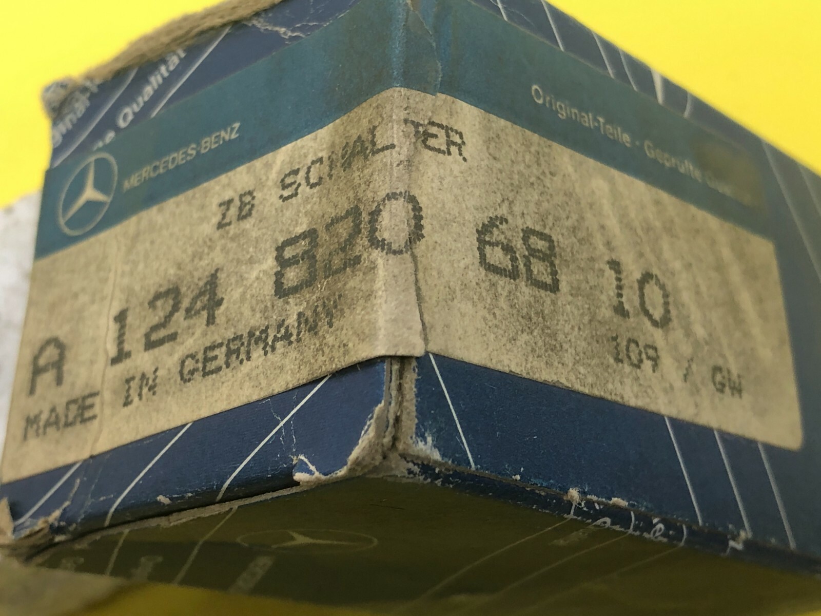 Mercedes W201 W124 W126 Sunroof Sliding Switch 1248206810 Genuine NOS