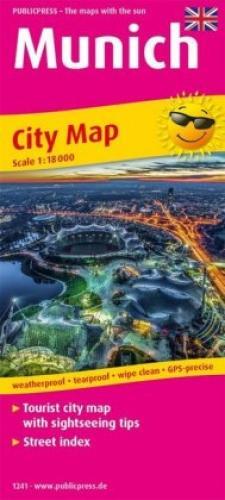 Thumbnail - Publicpress City Map Munich Tourist City Map With Sightseeing Tips,