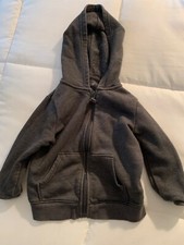 CAT JACK DARK GRAY ZIP UP SWEATSHIRT-SIZE 3T