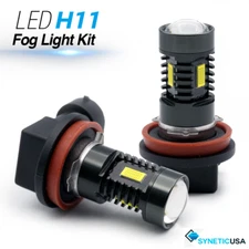 Syneticusa H11 H8 H9 Fog Light Kit Lamp Bulb Bright White LEDs 96W