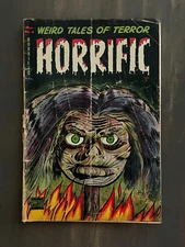 💥 Horrific # 4 1953 Golden Age Pre Code Horror 10¢ Classic Don Heck Cover 💥