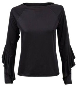 ladies black evening top