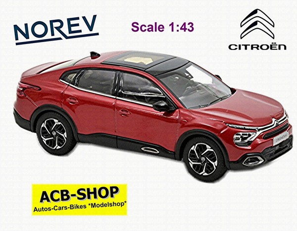 CitroëN ê-C4 X Suv-Coupe 2023 Elixir Red Rot Metallic 1:43 Norev 155482-image