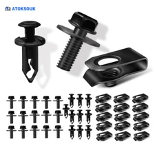 40pcs For Honda Body Bolts U-nut Clips Engine Under Cover Splash Shield Guard