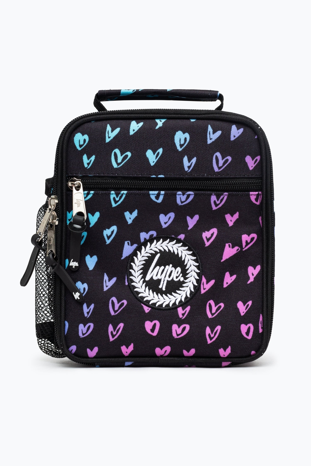 Hype Unisex Scribble Heart Pink Crest Lunchbox