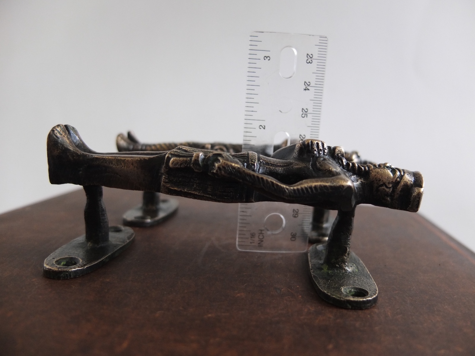 VINTAGE ANTIQUE STYLE SOLID BRASS PAIR OF DOOR HANDLES eBay