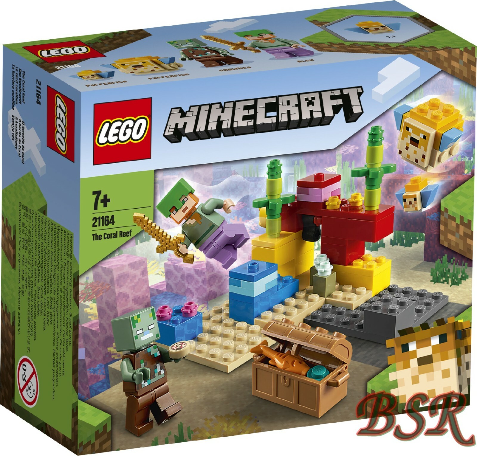 🐠 LEGO Minecraft 21164 Das Korallenriff Neu OVP 92 Teile 🐠 - Bild 2
