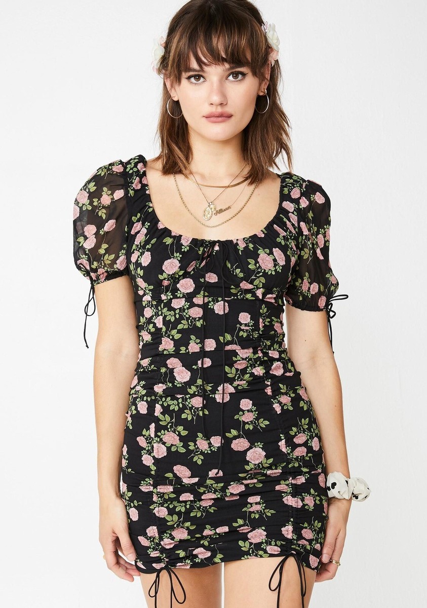 biscotti mini dress for love and lemons For Love And Lemons Biscotti Floral Dress Size XS NWOT