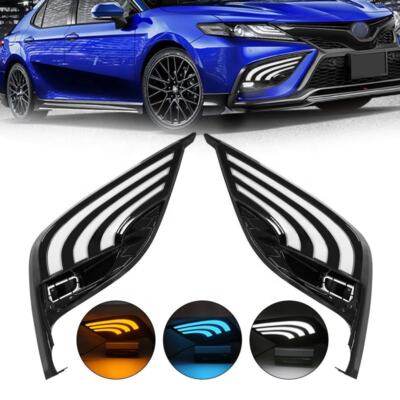 For Toyota Camry SE XSE 2021 2022 2023 2024 LED DRL Daytime Running Fog Lights