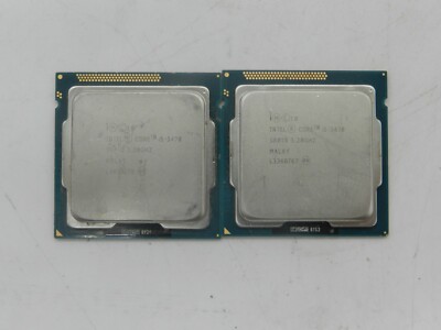 Lot of 2 Intel Core i5-3470 3.2GHz Quad-Core SR0T8 CPU Processor