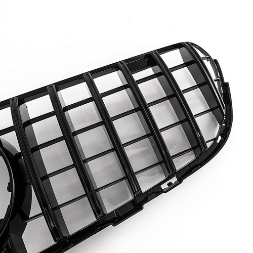Front Grille Fits Mercedes Benz GLC X253 GLC300 GLC350 GT 2015-2019 Black Grill - Foto 13 di 15