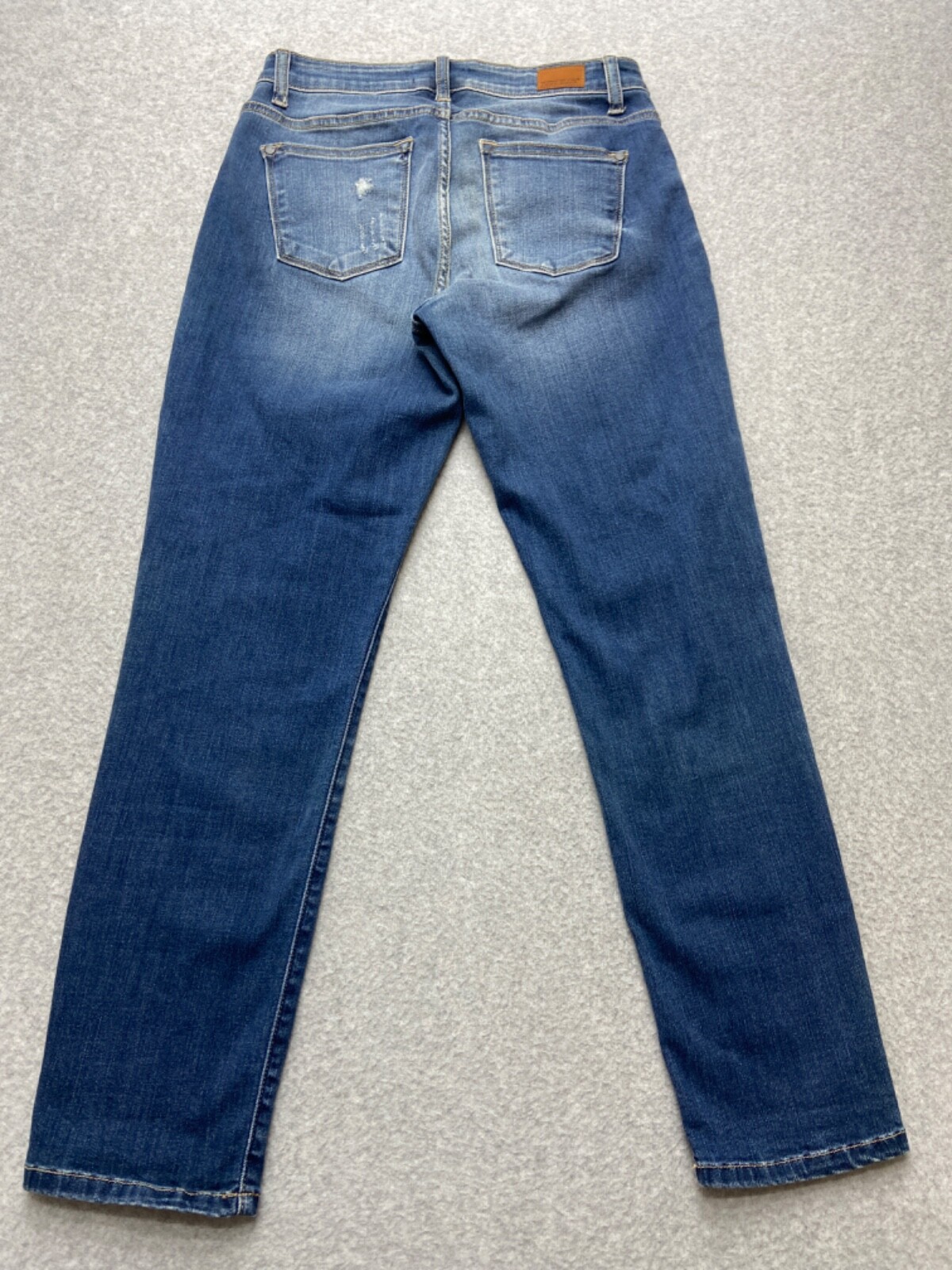 Judy Blue Womens Size 7/28 Blue Jeans Boyfriend Fit Distressed Stretch Denim