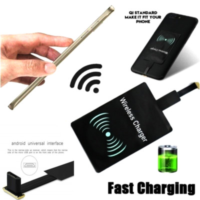 Qi Wireless Charging Ladegerät Empfänger Adapter Kartenmodul für Samsung Android