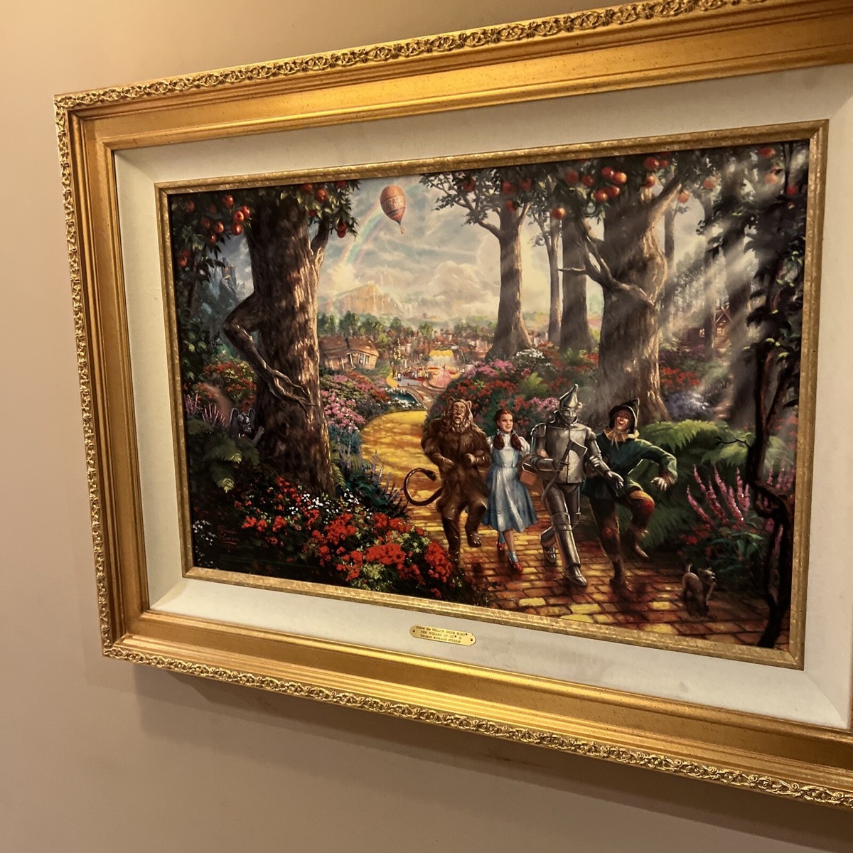 Thomas Kinkade ~~ Follow the Yellow Brick Road 18x27 Canvas LE | eBay