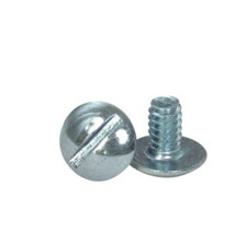#10-24 x 1/4" TRUSS HEAD SLOTTED MACHINE SCREWS STEEL ZINC (select qty)