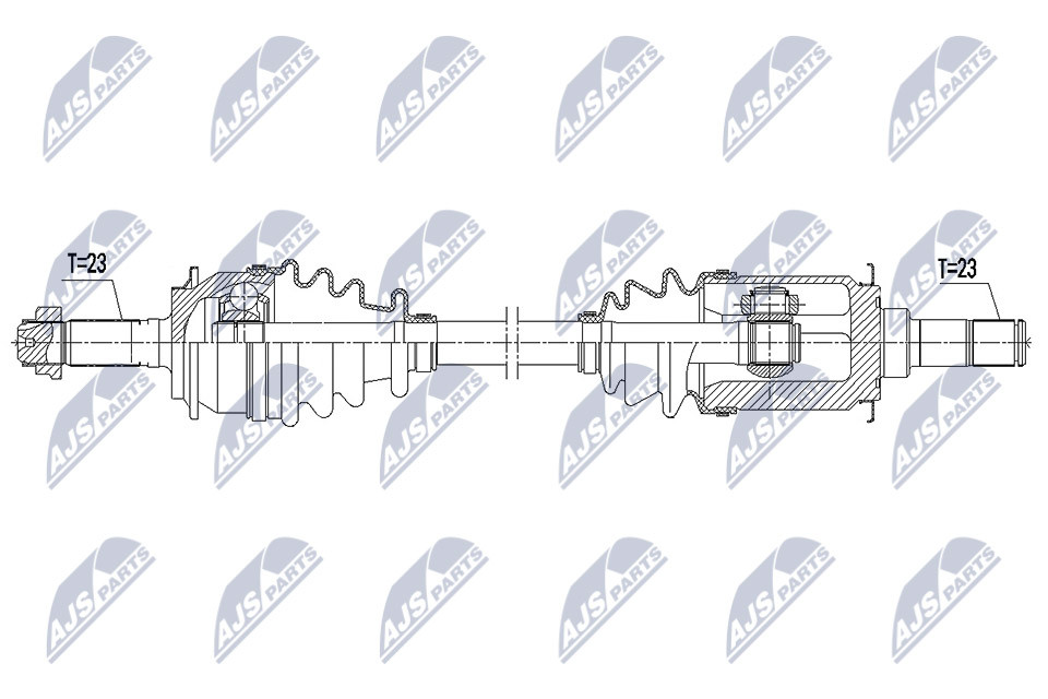 NPW-HD-077 NTY Drive Shaft for HONDA