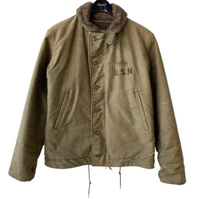 1940s U.S. NAVY N-1 Deck Jacket Olive Green Size 38 | eBay