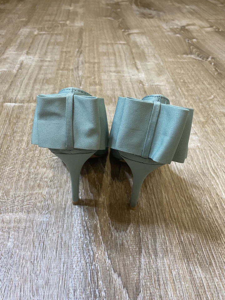 Bomba Madison by Shoedazzle Matilda Bow Mary Jane verde menta 6,5 usada en excelente estado Foto 3 de 4