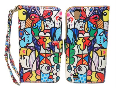 Mobile Z797c Funky Pattern Design Wallet Leather Case For ZTE