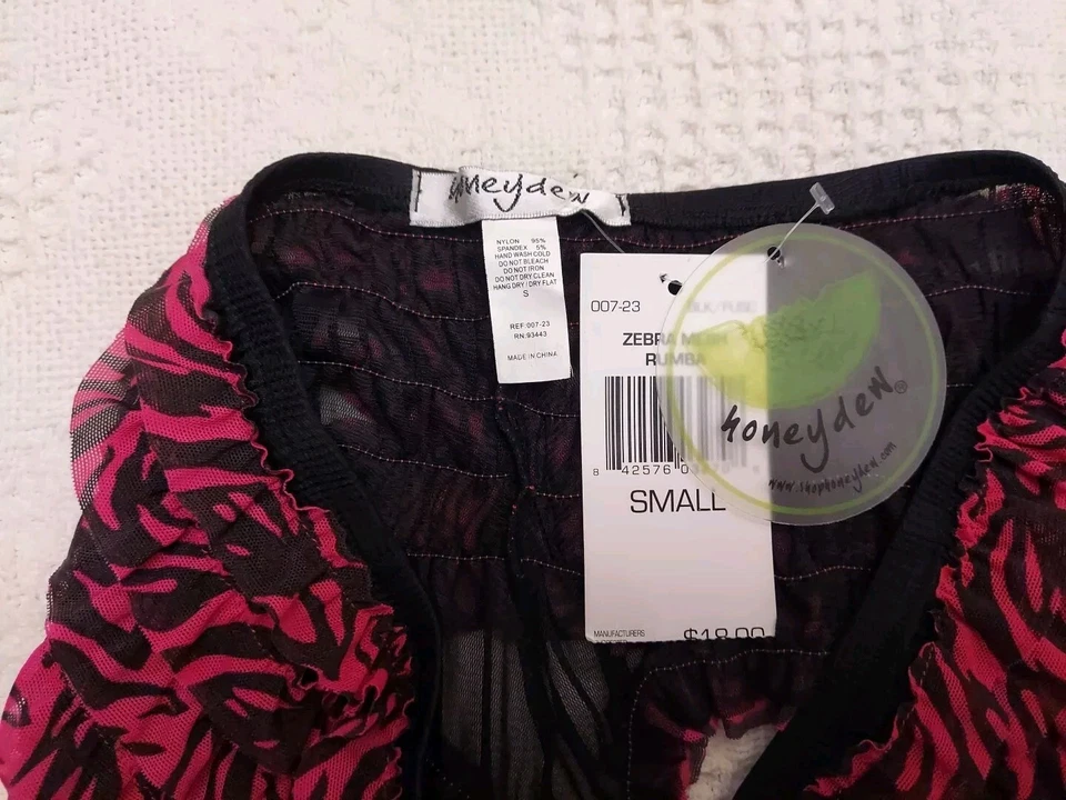 Volantes en capas Honeydew Intimates Tier negros y fushia para mujer talla pequeña nuevos con etiquetas Foto 3 de 4