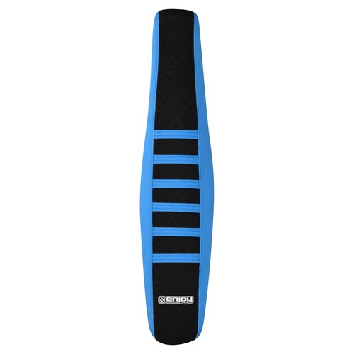 Talaria XXX E-Bike Seat Cover by Enjoy Mfg LIGHT BLUE/BLACK/LIGHT BLUE rib #407 - Picture 3 of 5
