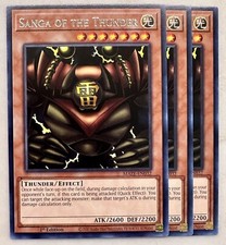 Yugioh! 3x Sanga of the Thunder MAZE-EN032 Rare 1st Ed NM