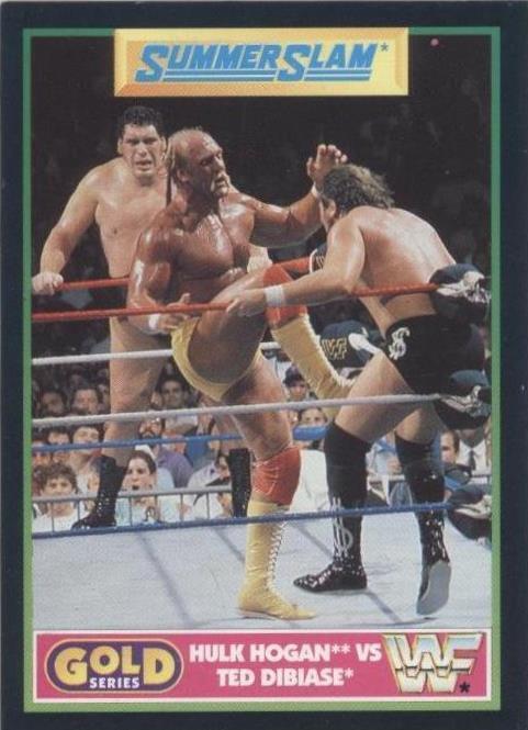 1992 Merlin Gold Series WWF - Hulk Hogan Ted DiBiase #9 - 1 of 1