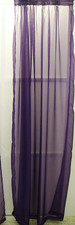 4PC Set 60"x84" Sheer Voile Window Curtain Drapery Panel Purple Karrina