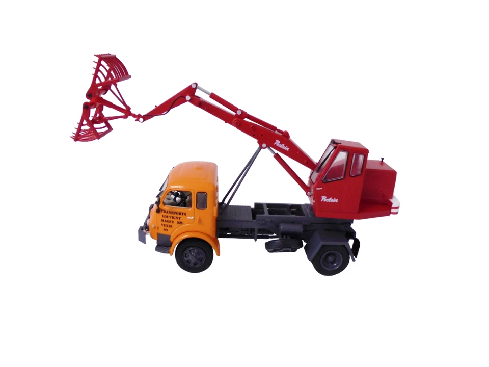 Saviem 4x4 avec Pelle Mécanique Poclain - 1/43 Camion Renault Altaya SM1 - Photo 2/4