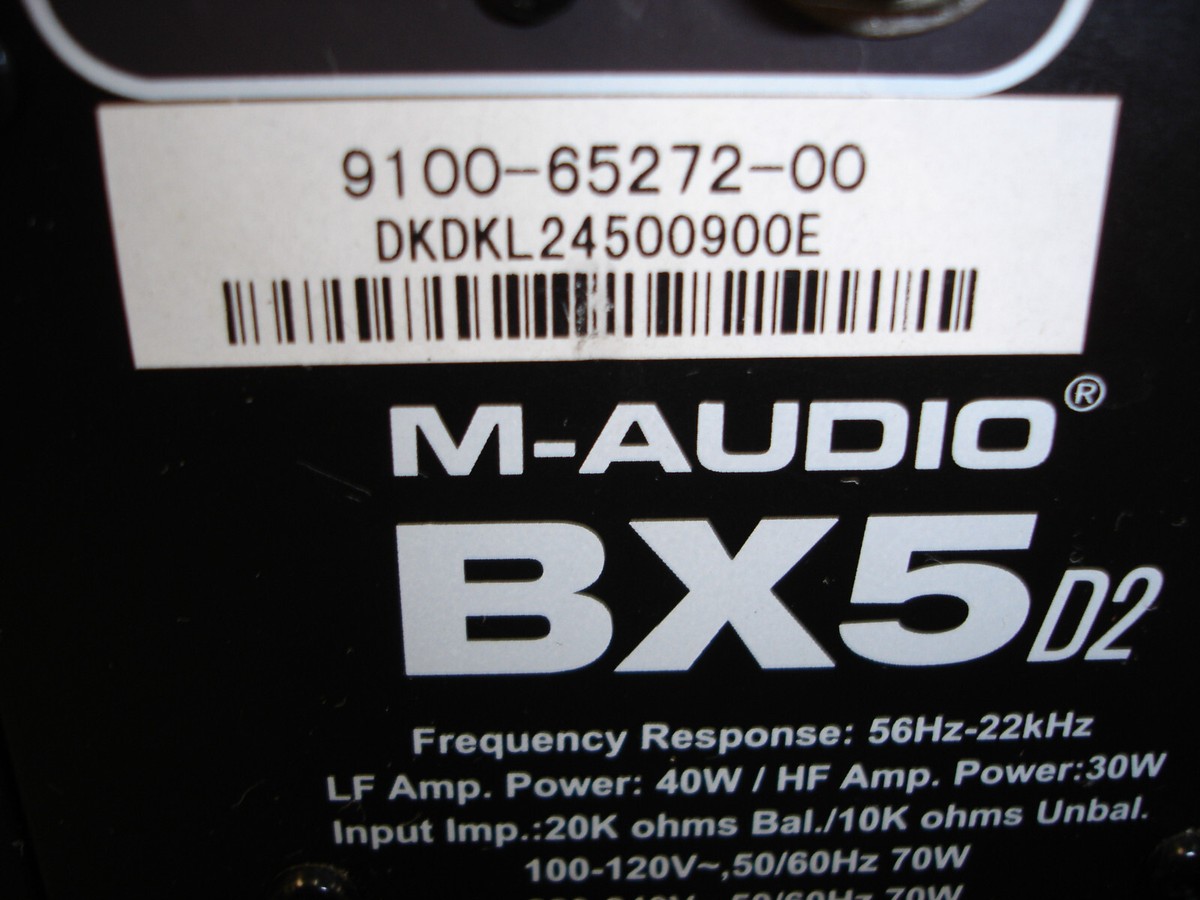 M-Audio BX5 D2 Studio Monitor Powered Speaker one single for parts