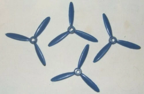 4 Original old 1950's Marx BLUE Airplane Propellers