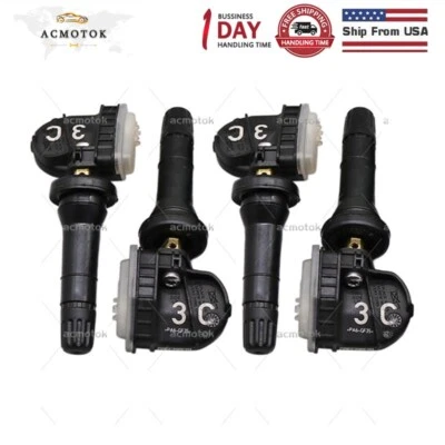 Set of (4) New Tire Pressure Monitor Sensor TPMS 13516164 13598772 For GM - Image 1 of 4
