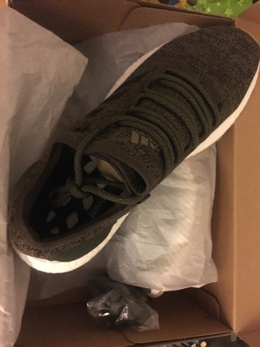 9 Marrone Nuovo Pureboost Terrain Adidas Sz Verde Autentico